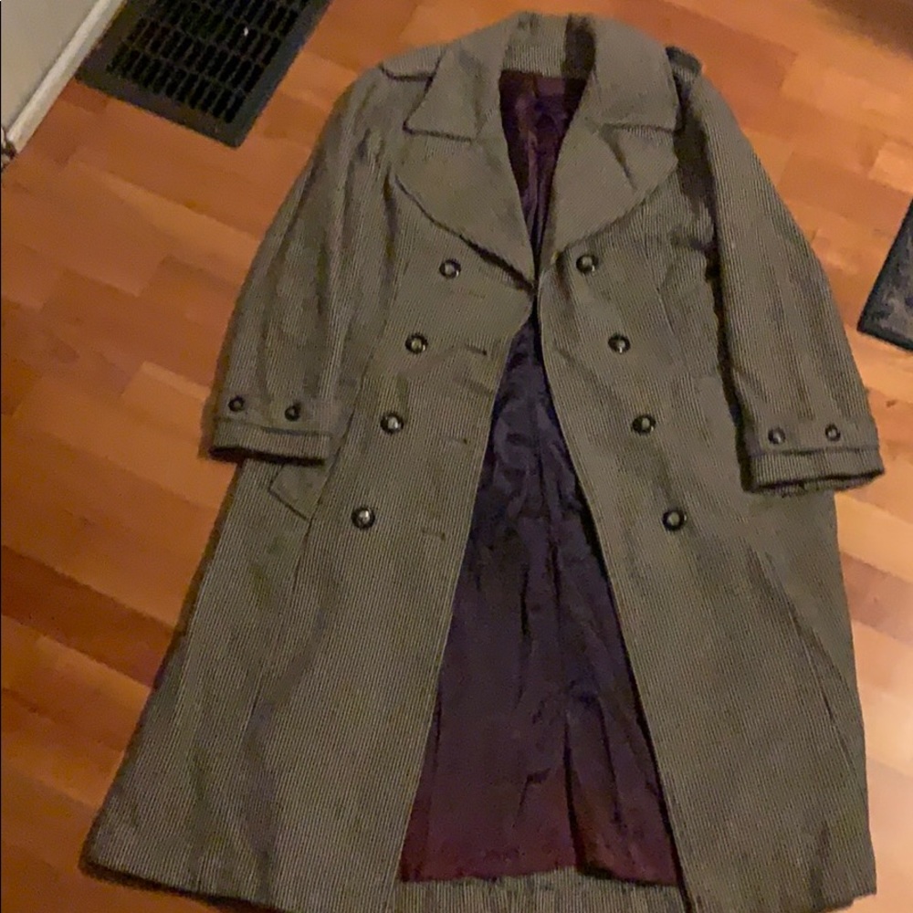 Small Gingham Double Breasted Trench